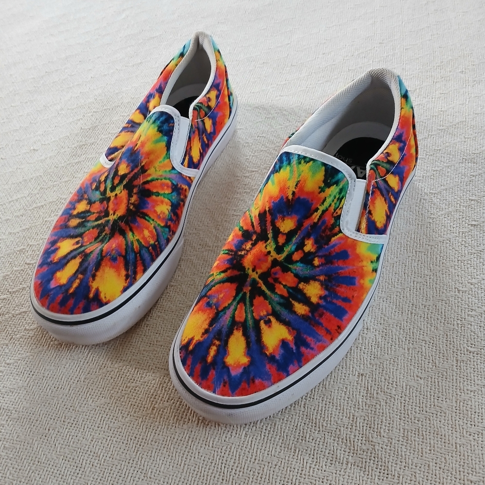 raad ♡ slip on shoes tie dye